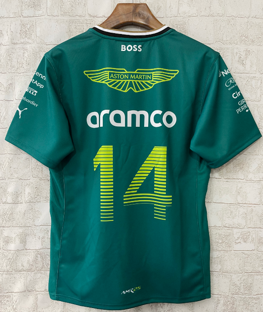 Aston Martin Aramco Cognizant F1 2025 Fernando Alonso Team Driver T-Shirt