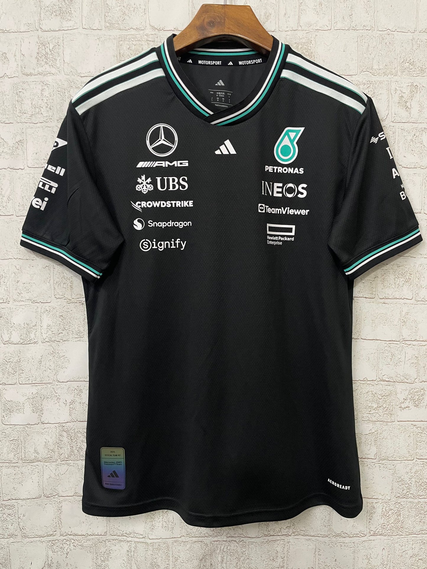 Mercedes AMG Petronas F1 2025 Team Driver T-Shirt black